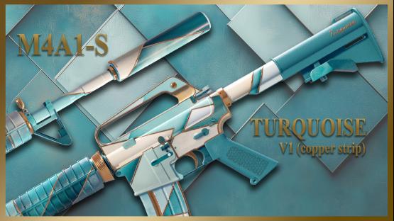 M4A1-S | Turquoise v1 copper strip