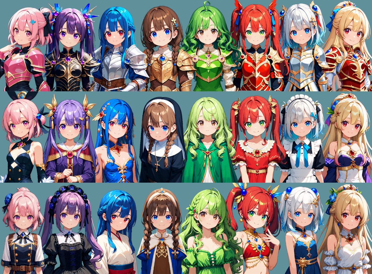 [AI]Kupa Pixel Portrait (Add Girls)