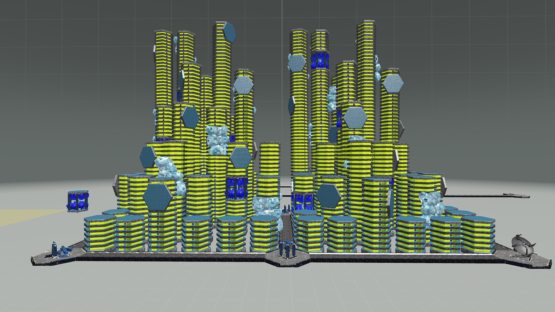 Christophis City Block With Ice and Trees 1x2