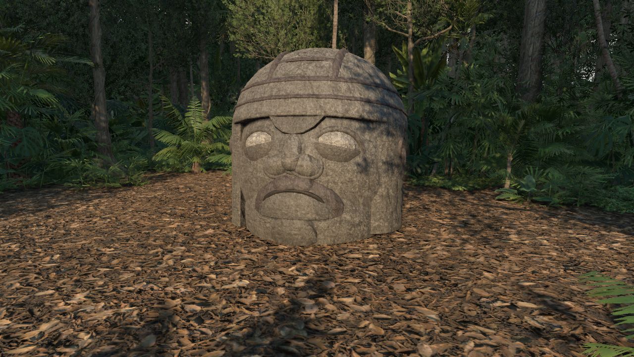 Olmec colossal head