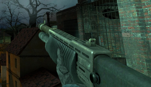 Shotgun with no tritium sights