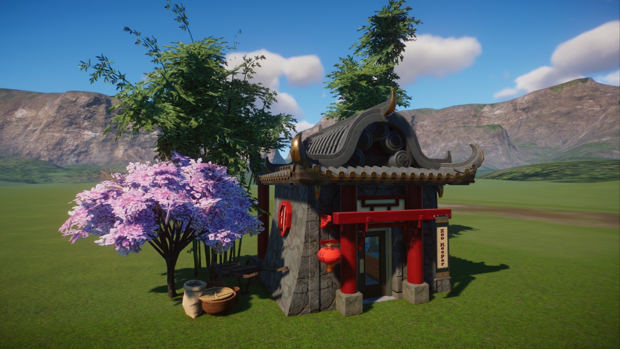 Small Chinese Staff Building