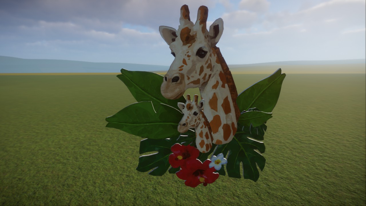 Giraffe wall decoration