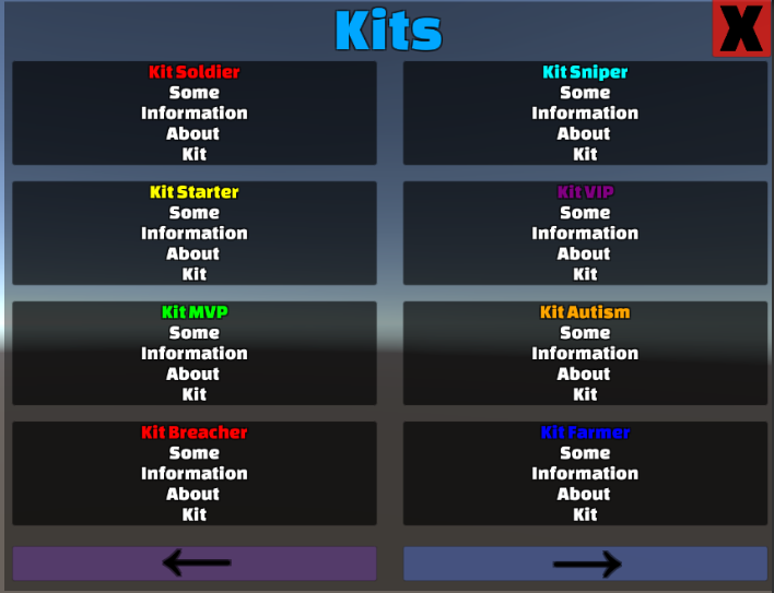 uKits_UI – Unturned Mod
