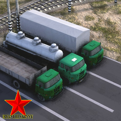 Dark Green W50 Tractor trailer series trucks