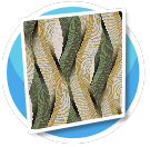 Green Gold Ribbons