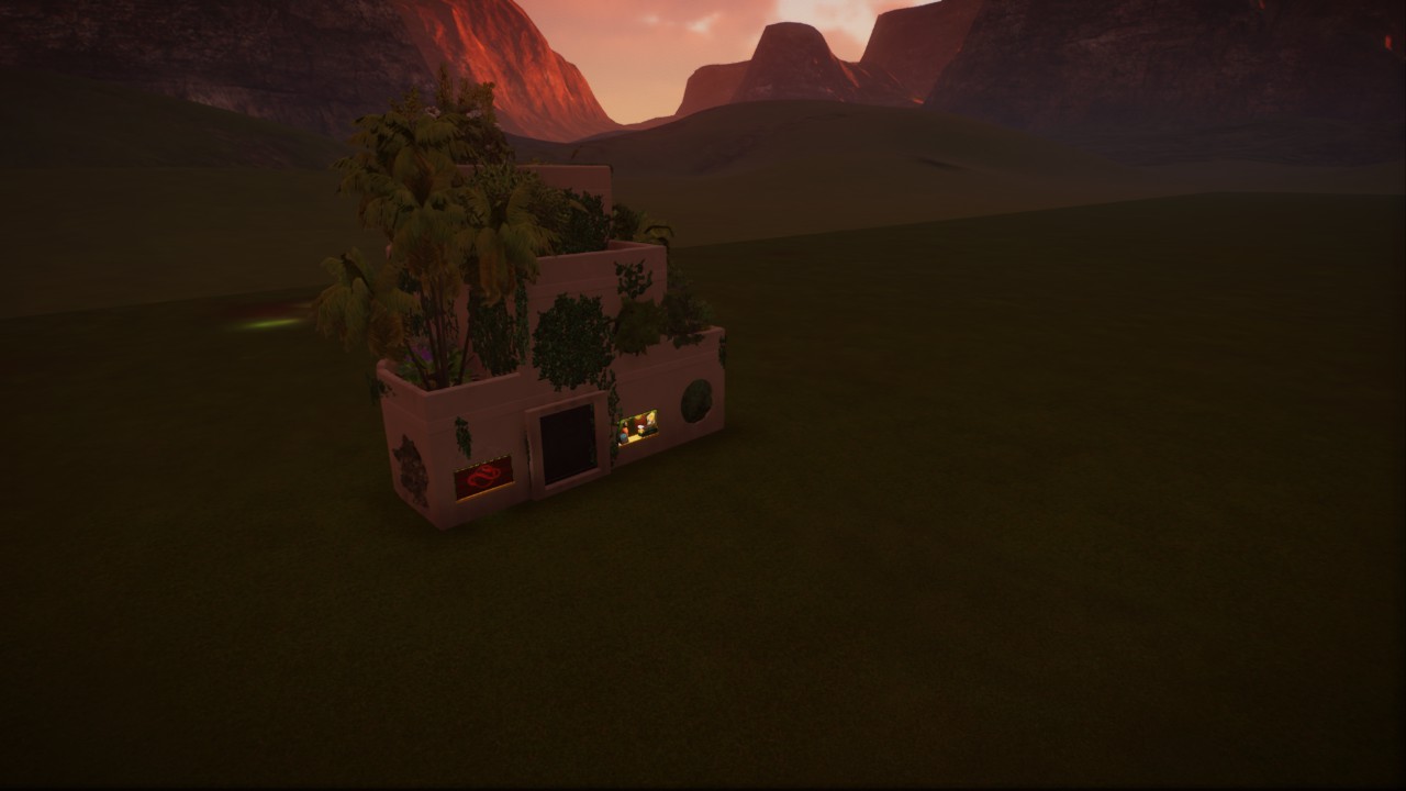 Overgrown corner shop