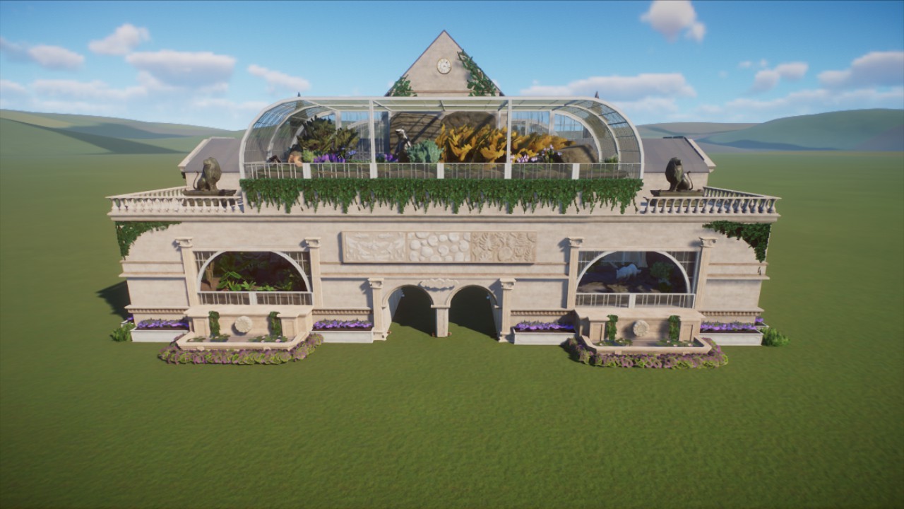 Zoo Entrance with Dioramas of Biomes