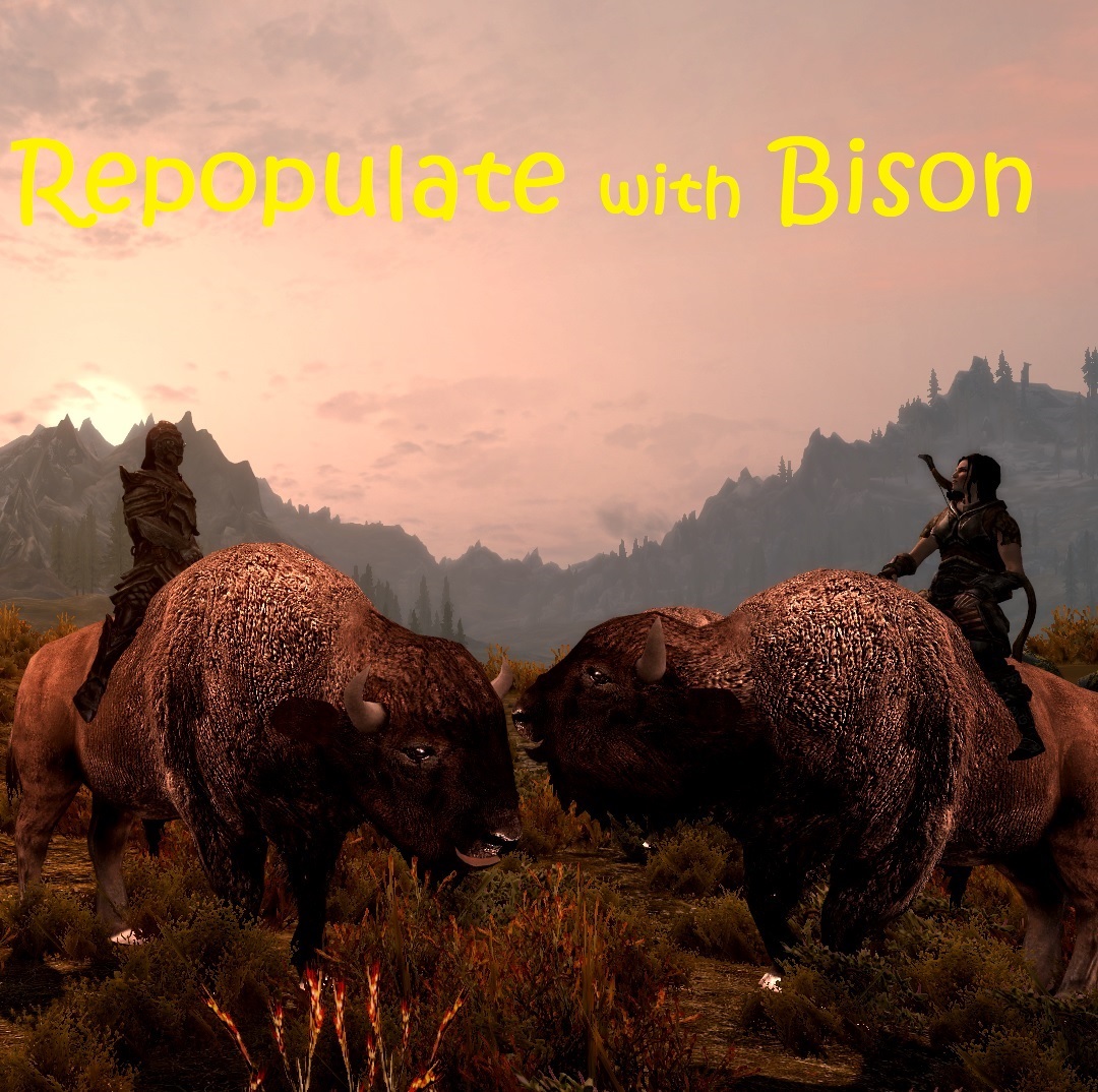 Repopulate Skyrim with Bison