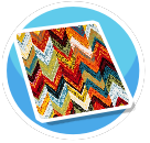 Colorful Zigzag Rug