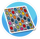 Honeycomb Geometric Rug