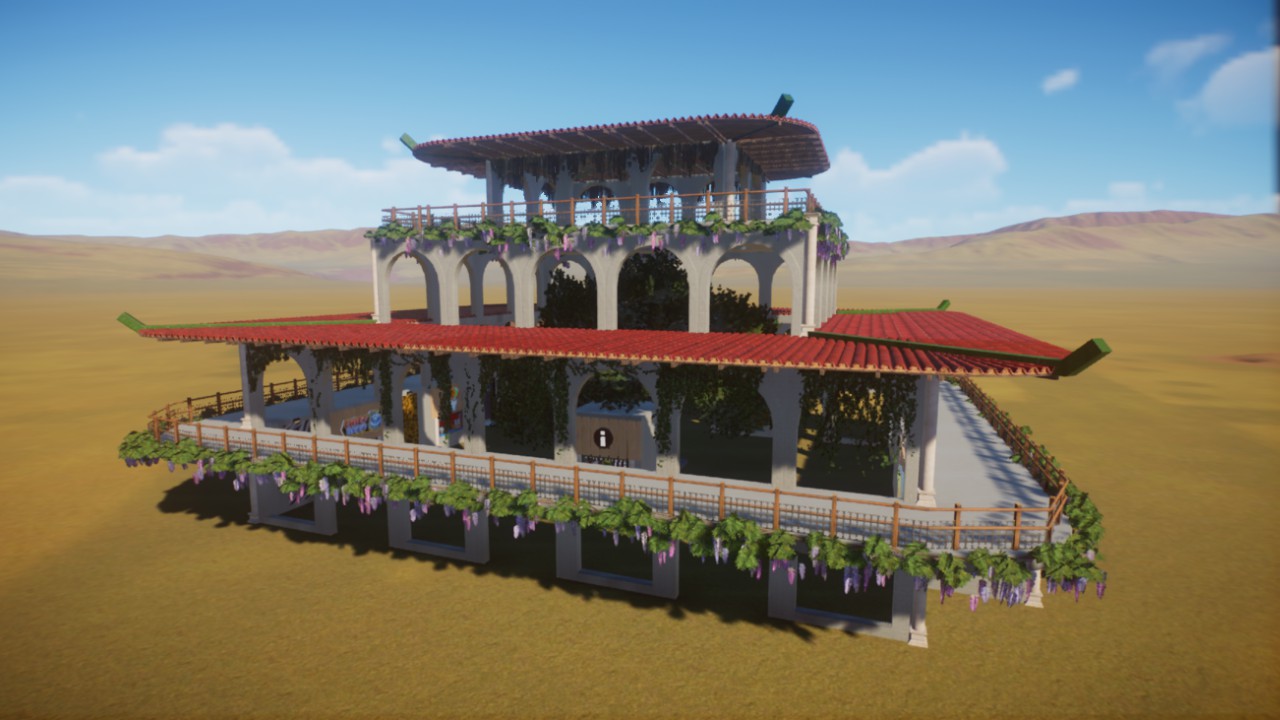 park entrance / arrival building preview