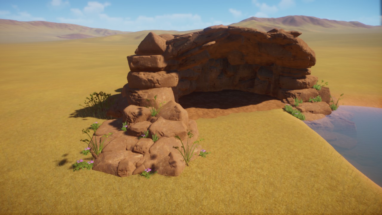 Large Savanna rock cave