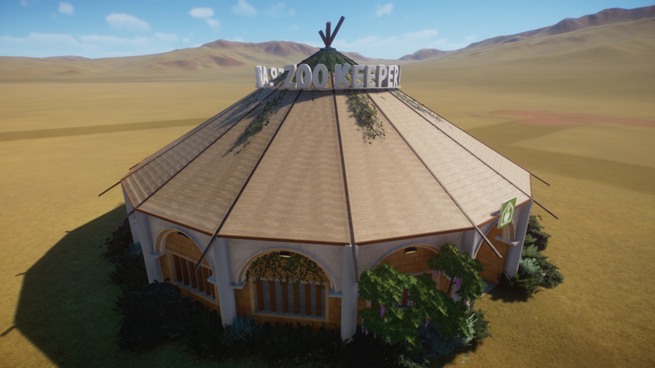 Simple Tepee for Zoo Keepers