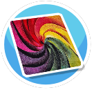 Colorful Spiral Rug