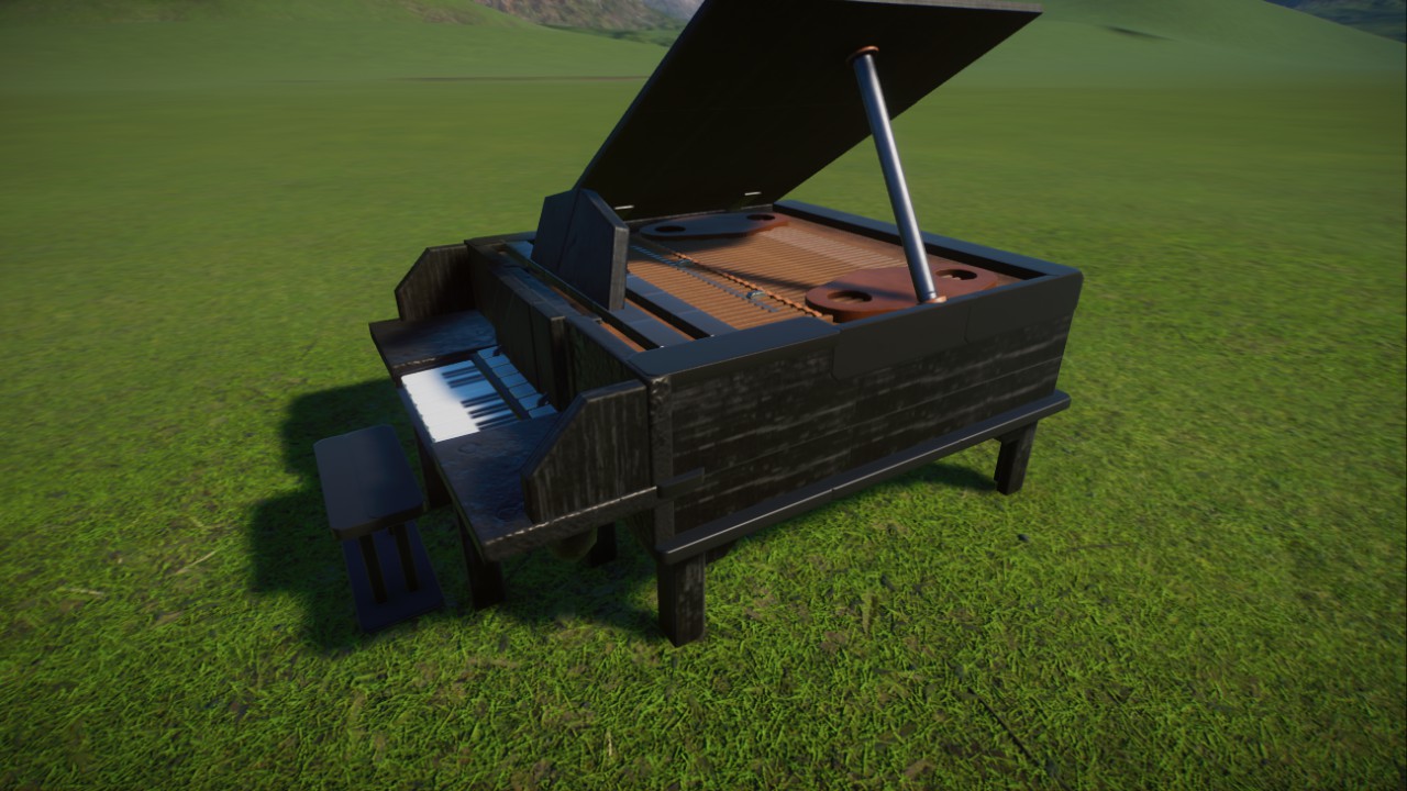Grand Piano - 100% functional enrichment item (keyboard)