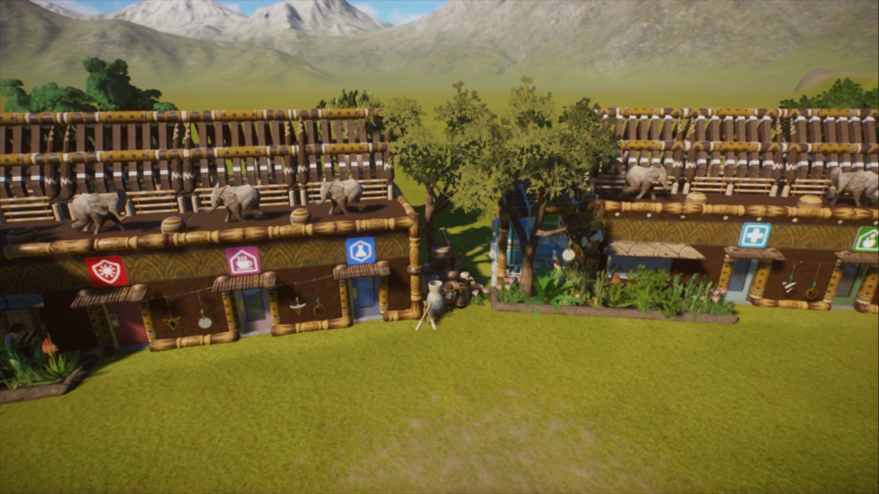 Africa Staff building small and big