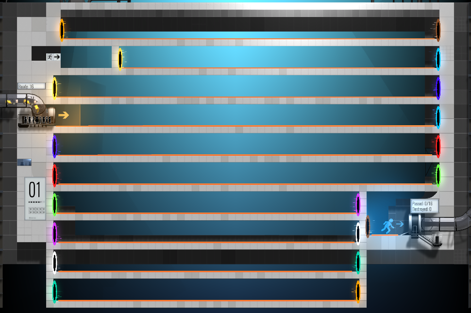 if you had no bridges portal it is but glados wanted the level to be fast