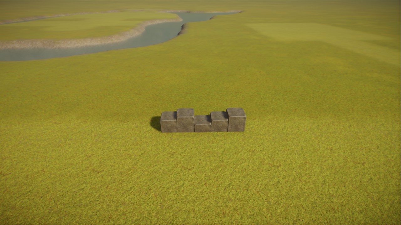 Simple stone fence preview