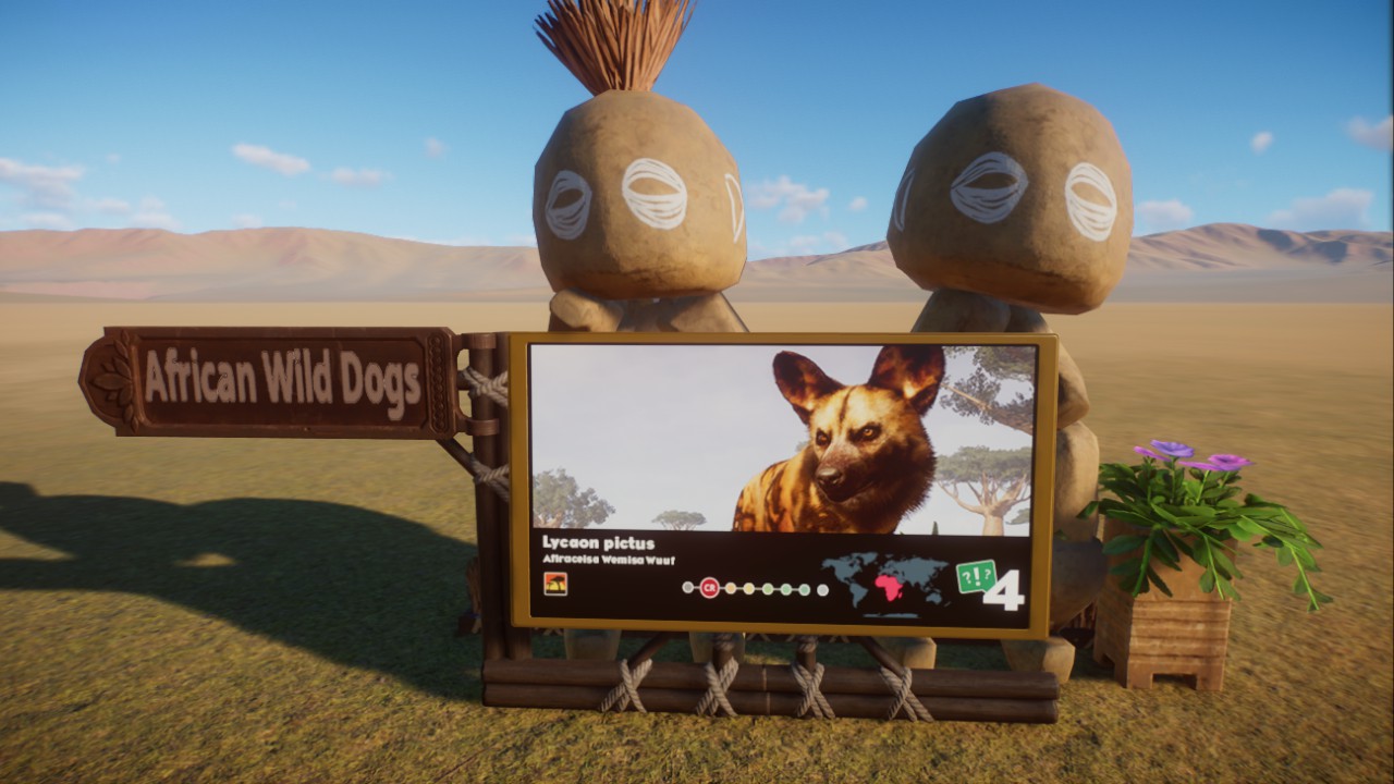 African Wild Dog Sign