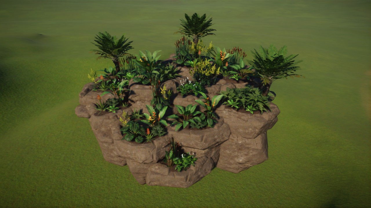 Pre-Planted Natural Shelf Planter