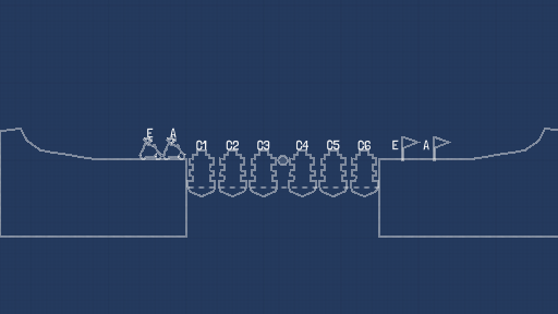 Just a regular six-boat drawbridge.