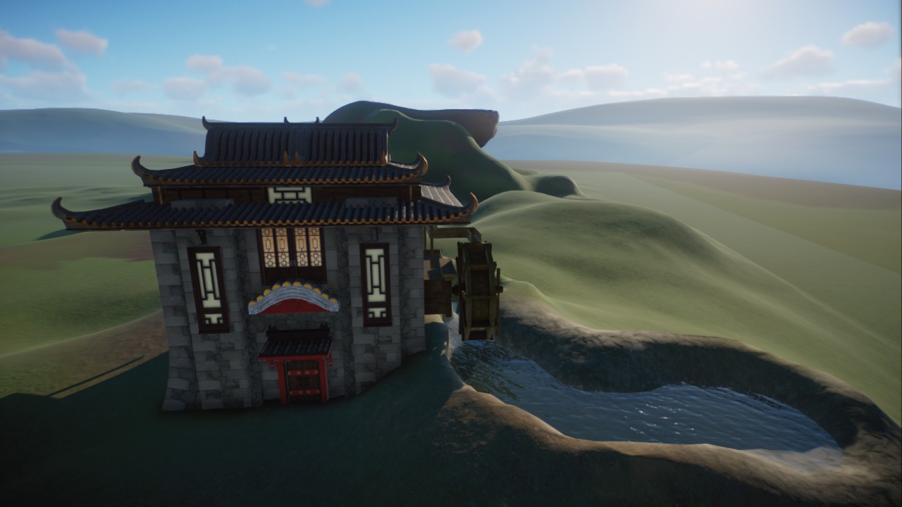 Asian Styled Watermill