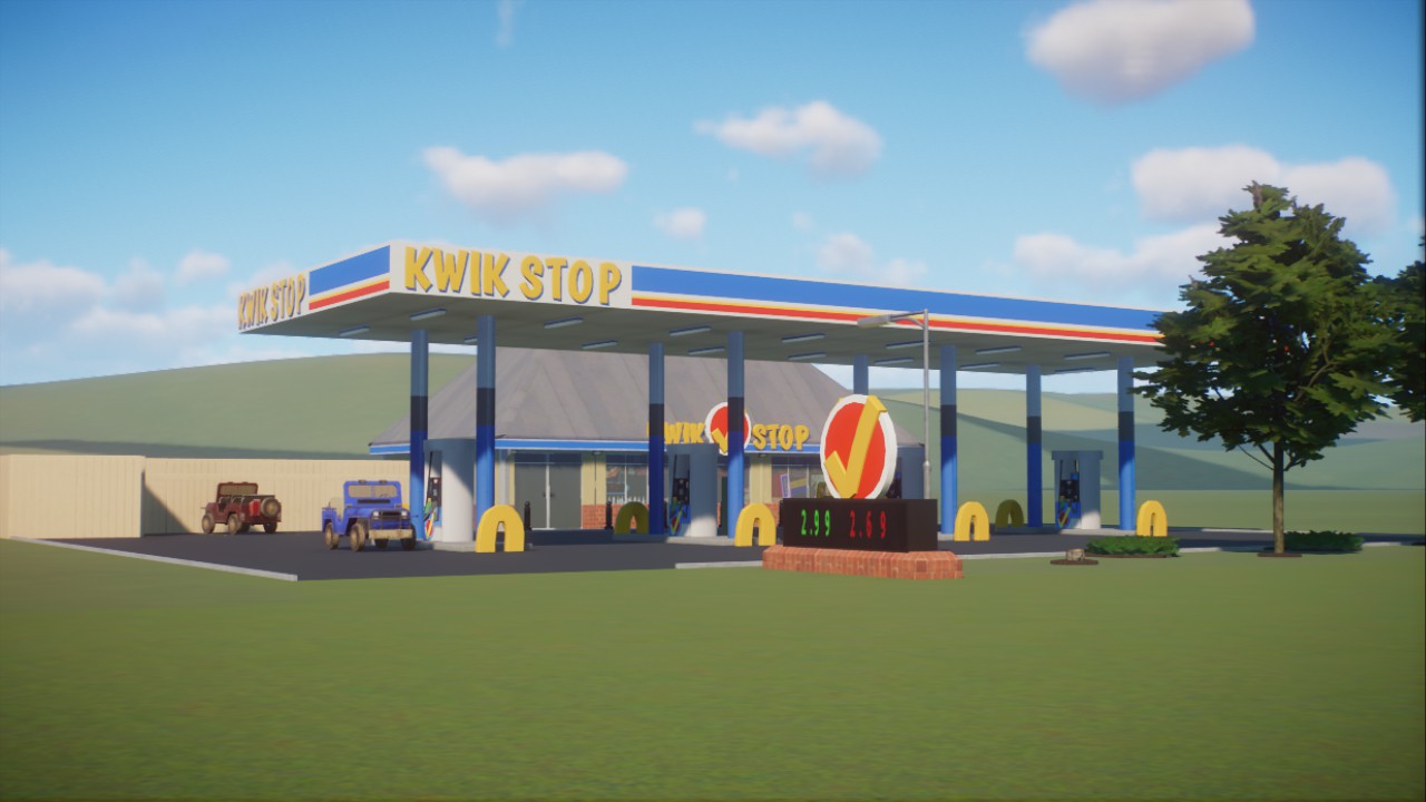 Kwik Stop Gas Station/Cityscape