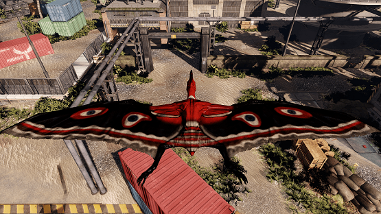 Black and Red Moth Ptera