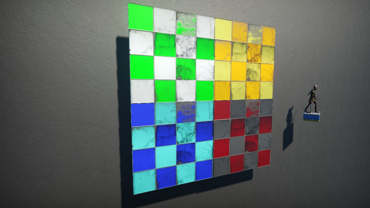 Mosaic wall or floor tile 4mx4m