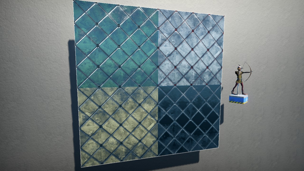 Diamond skull wall or floor tile 4mx4m