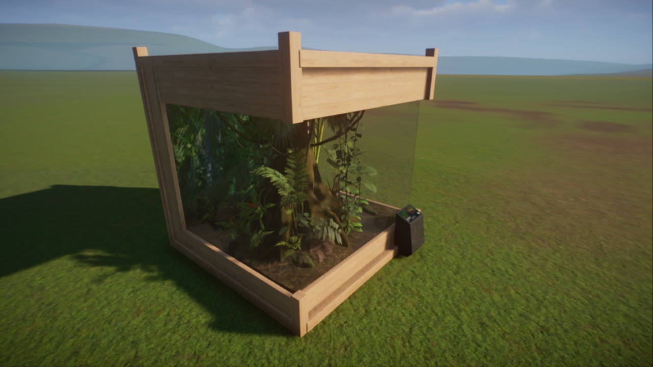Small wooden Vivarium enclosure