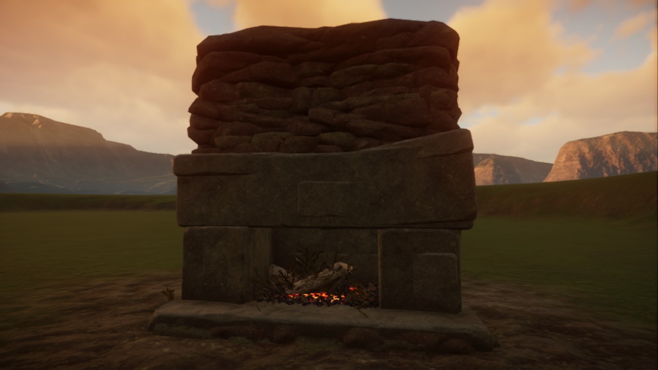 Natural Mideival Fireplace