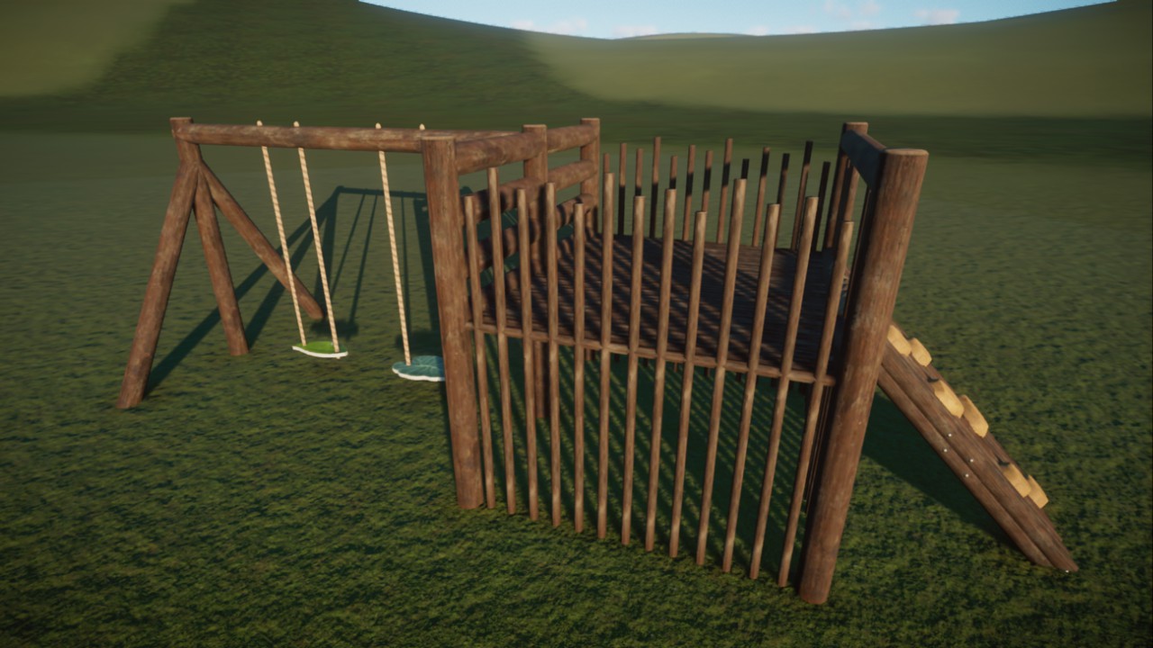 Suey's Critter Corner Swing Set