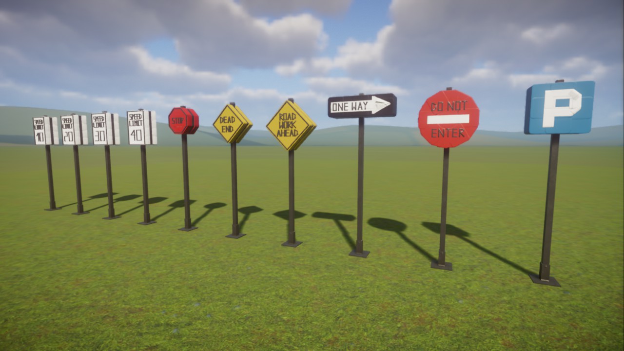 Suey's Useful Realistic Road Signs
