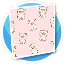 Kawaii porker pig walls