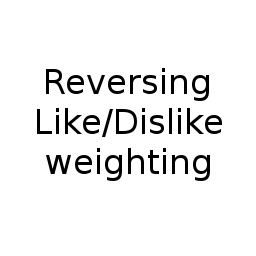 Reversing the Like/Dislike weighting for the Guanxi system