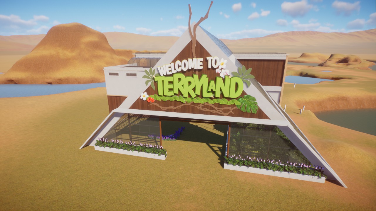 zoo entrance / monorail station
