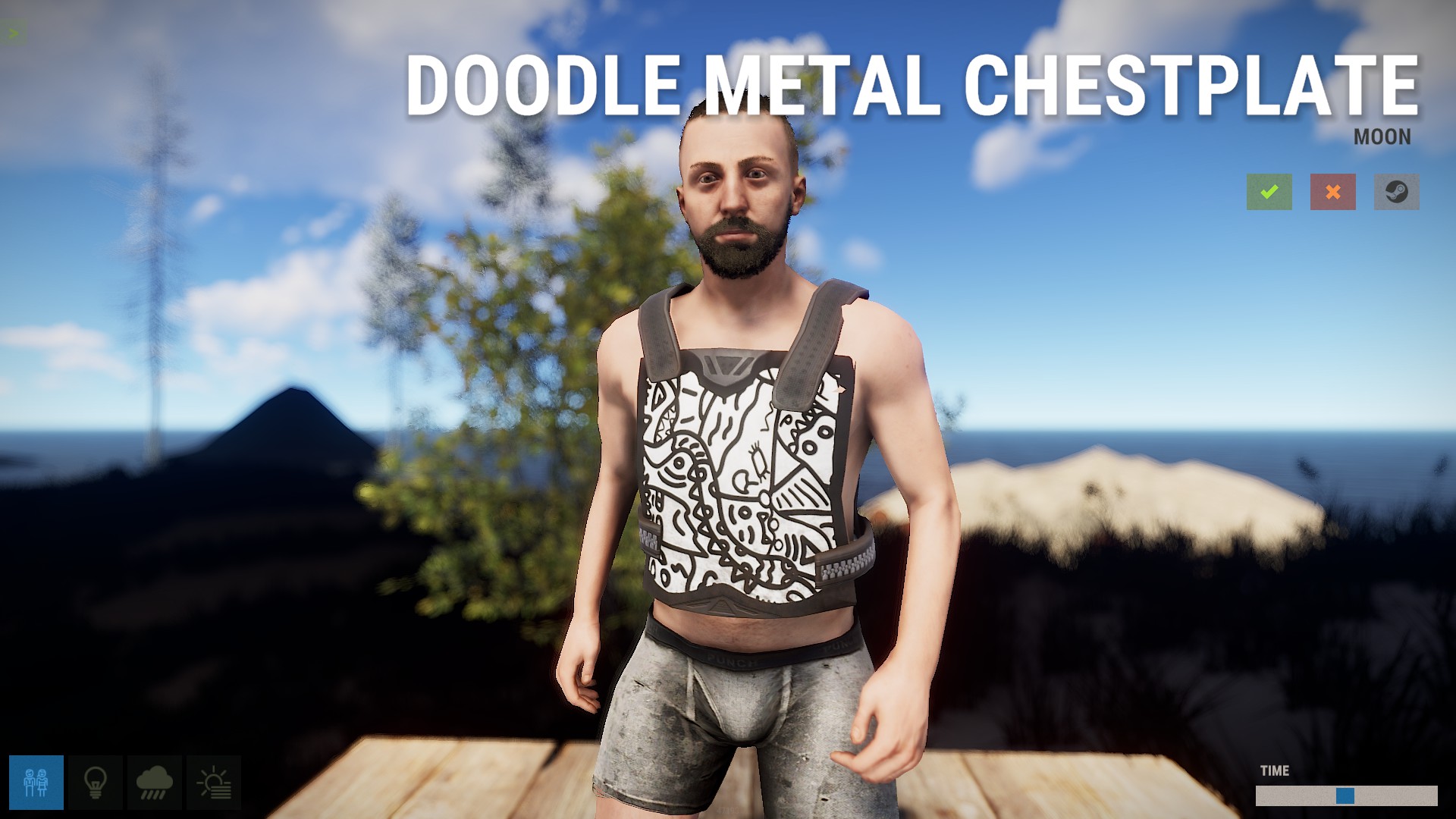 Doodle Metal Chestplate