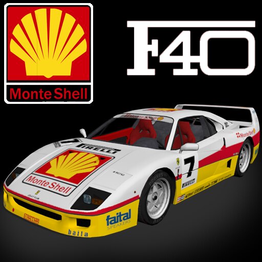 【チョロQ】MonteShell タイサン Ferrari F40 Tooned Ferrari F40 Competizione by ChoroQ Zero Z-79 Choro