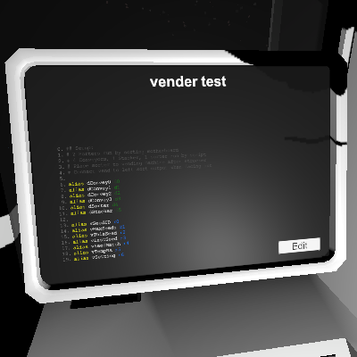 vender test