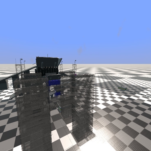 4 Glass towers without scalable bricks