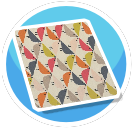 Colorful Bird Pattern Rug