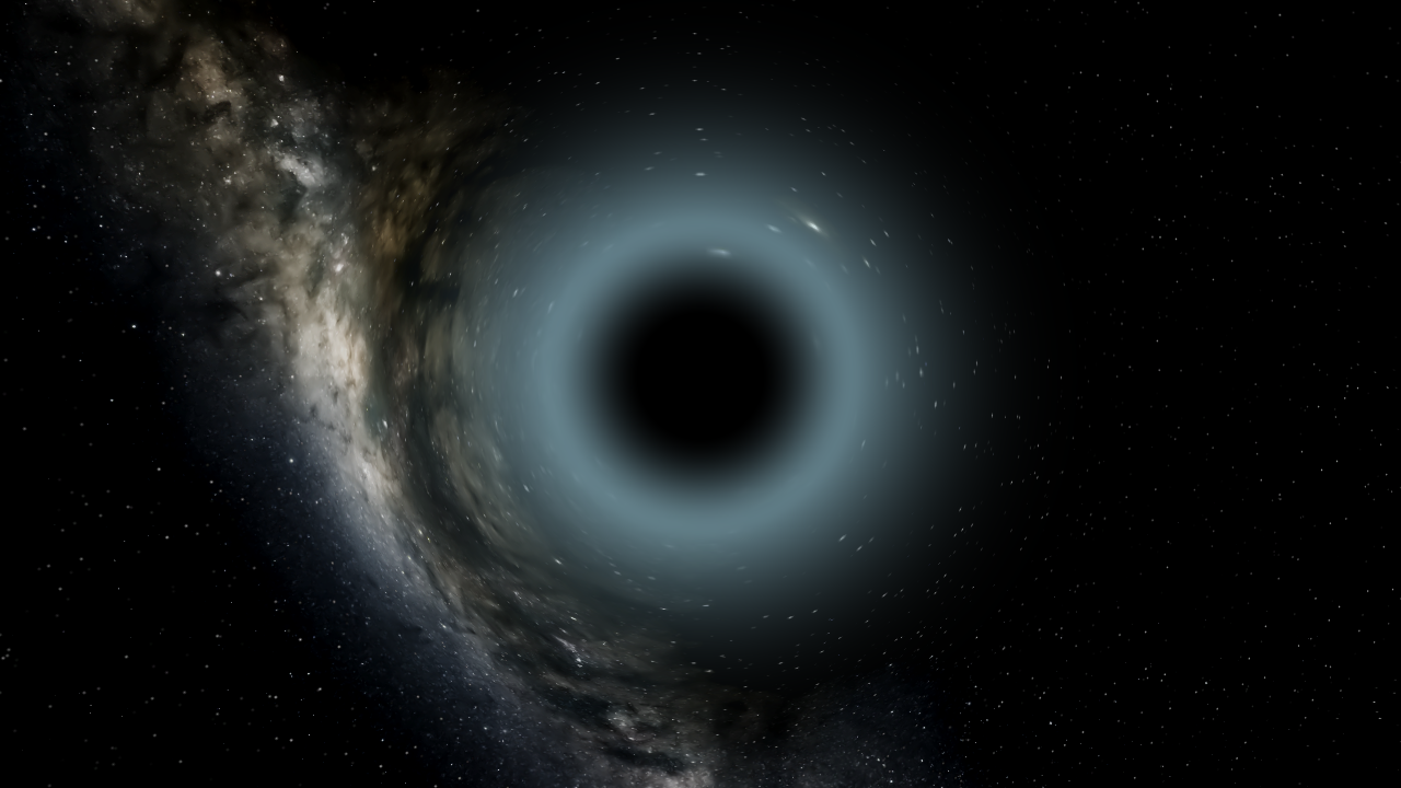Singularity of a supermassive black hole