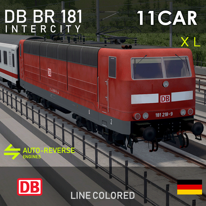 DB BR 181 - DB Intercity (11Cars)