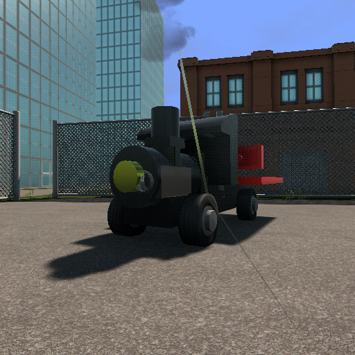 Steam Truck that I made out of Lego and decided to make on Brick Rigs because why not