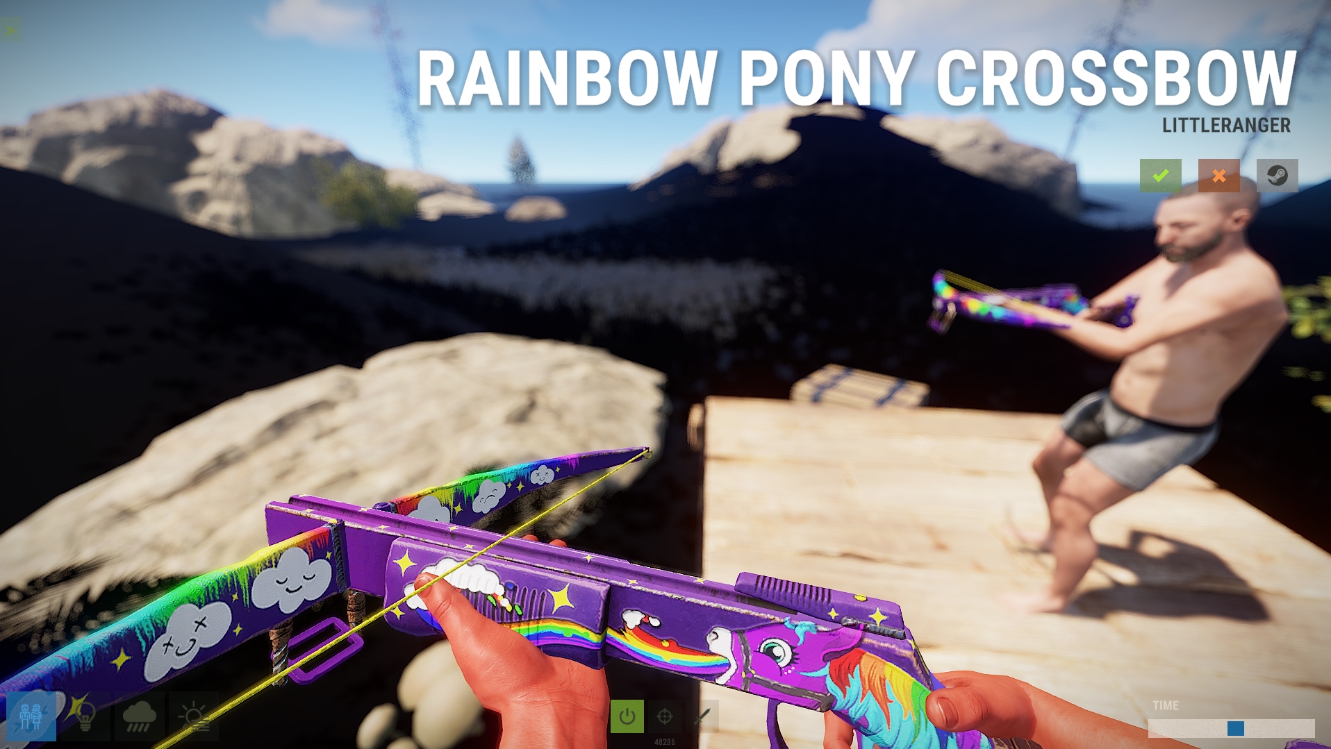 Rainbow Pony Crossbow