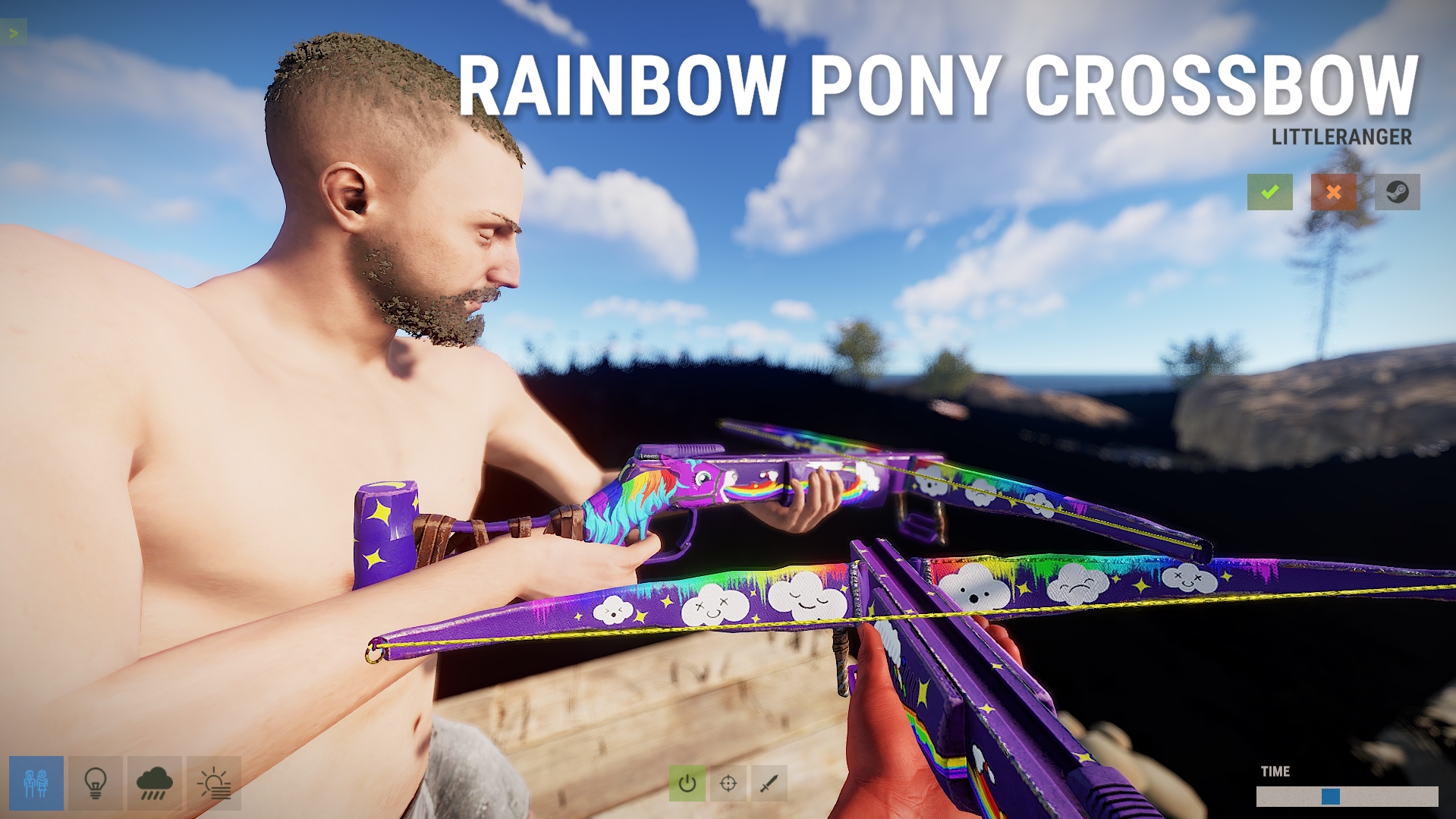 Rainbow Pony Crossbow