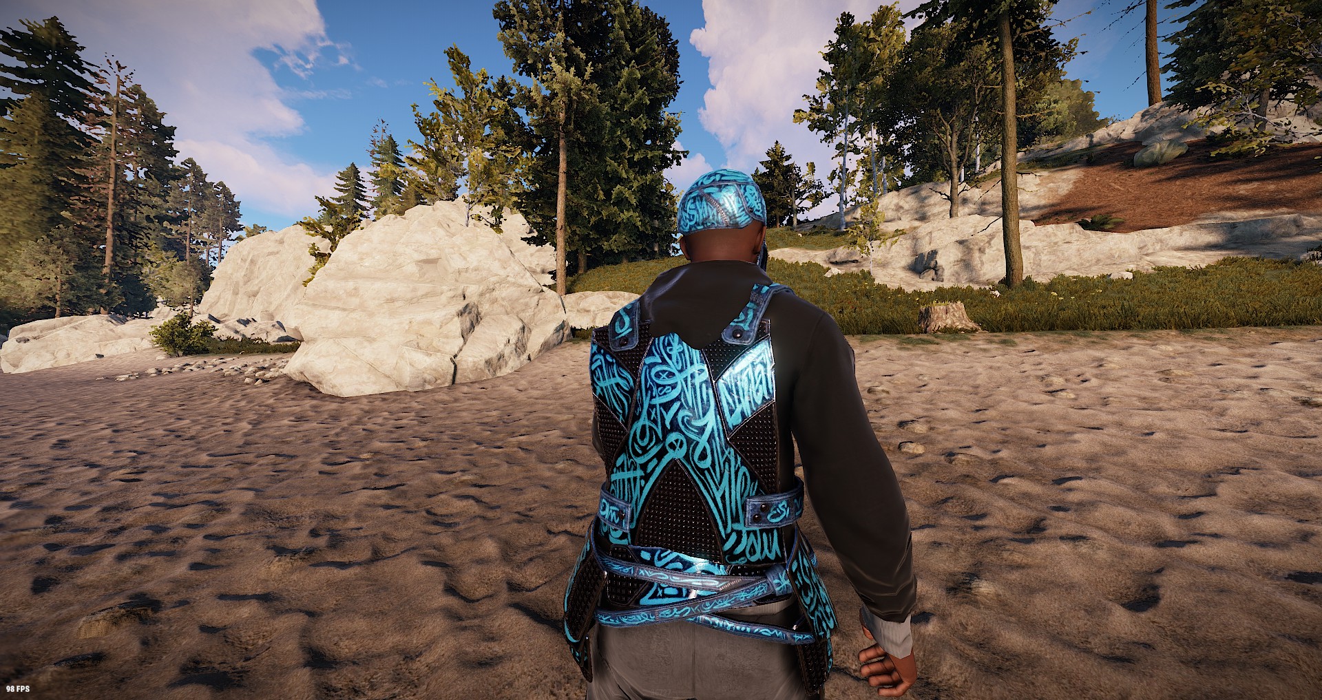 Azul Metal Chest Plate