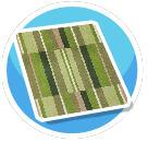 Green Stripes Rug